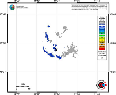 Mappa EMS - territori località