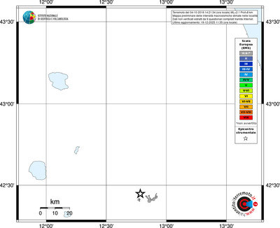 Mappa EMS - territori località