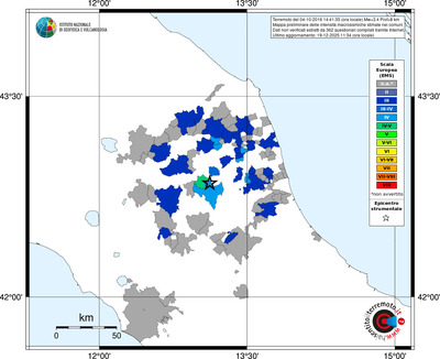 Mappa EMS - territori comuni