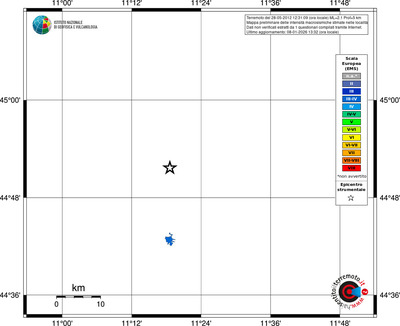 Mappa EMS - territori località