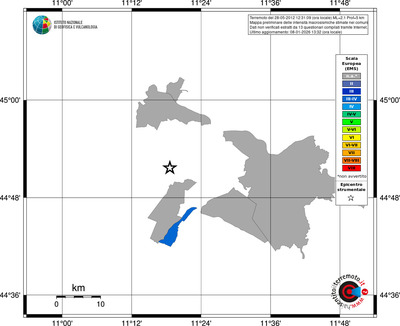 Mappa EMS - territori comuni