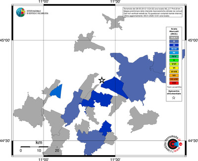 Mappa MCS - territori comuni