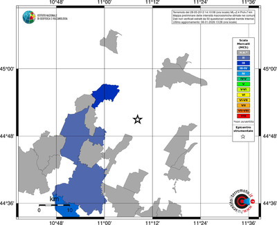 Mappa MCS - territori comuni