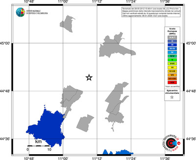 Mappa EMS - territori comuni