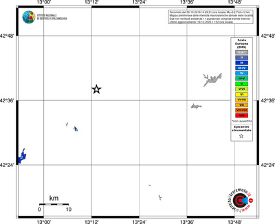 Mappa EMS - territori località