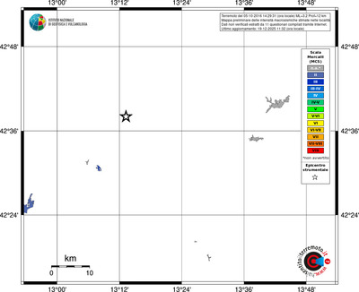 Mappa MCS - territori località