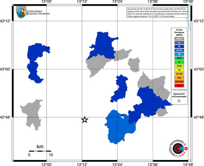 Mappa EMS - territori comuni