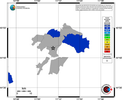 Mappa EMS - territori comuni
