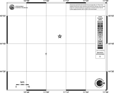 Mappa EMS - territori località