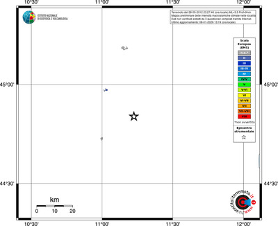 Mappa EMS - territori località