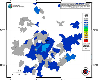 Mappa EMS - territori comuni