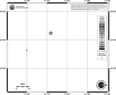 Mappa EMS - territori località
