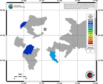 Mappa EMS - territori comuni