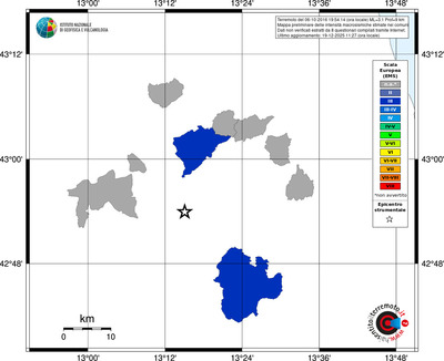 Mappa EMS - territori comuni