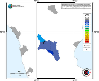 Mappa MCS - territori comuni