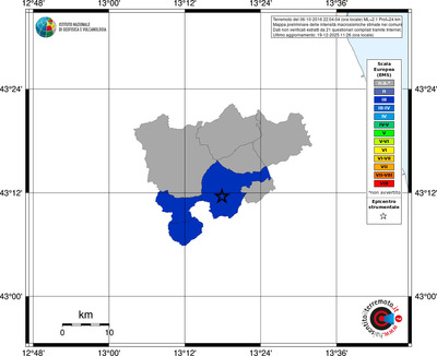 Mappa EMS - territori comuni