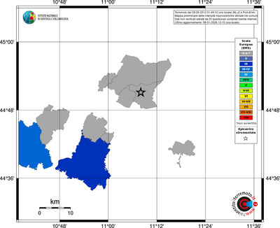 Mappa EMS - territori comuni