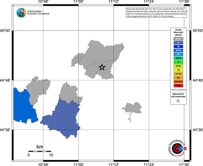 Mappa MCS - territori comuni