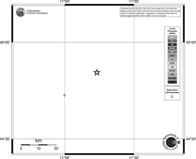 Mappa EMS - territori località