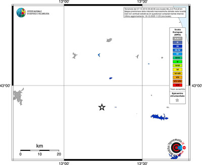 Mappa EMS - territori località