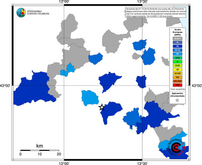 Mappa EMS - territori comuni