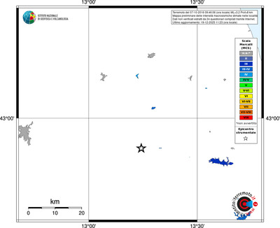 Mappa MCS - territori località
