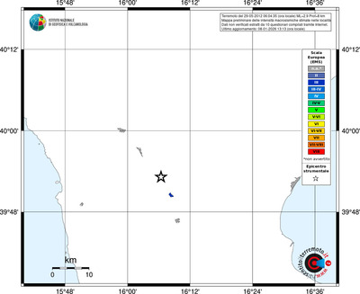 Mappa EMS - territori località