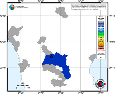 Mappa EMS - territori comuni