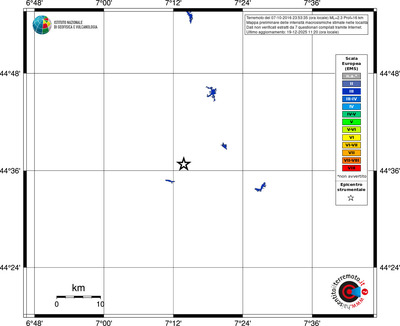 Mappa EMS - territori località