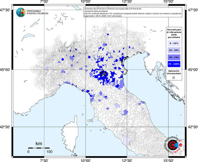 Mappa territorio comunale con almeno 3 questionari