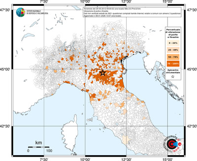 Mappa territorio comunale con almeno 3 questionari