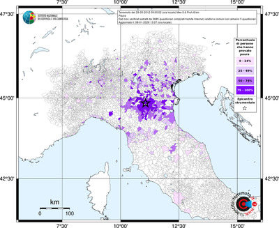 Mappa territorio comunale con almeno 3 questionari
