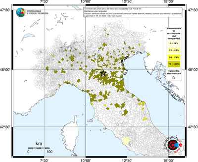 Mappa territorio comunale con almeno 3 questionari