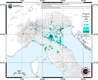 Mappa territorio comunale con almeno 3 questionari