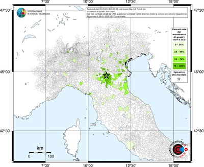 Mappa territorio comunale con almeno 3 questionari