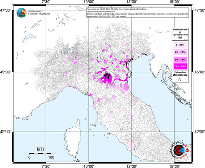 Mappa territorio comunale con almeno 3 questionari