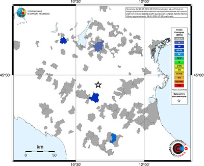 Mappa EMS - territori comuni