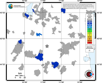 Mappa EMS - territori comuni