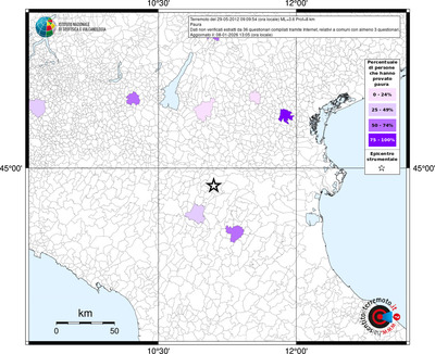 Mappa territorio comunale con almeno 3 questionari