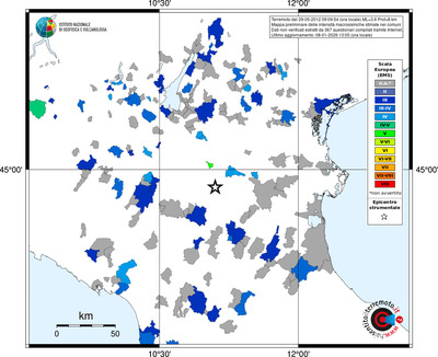 Mappa EMS - territori comuni
