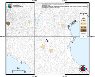Mappa territorio comunale con almeno 3 questionari
