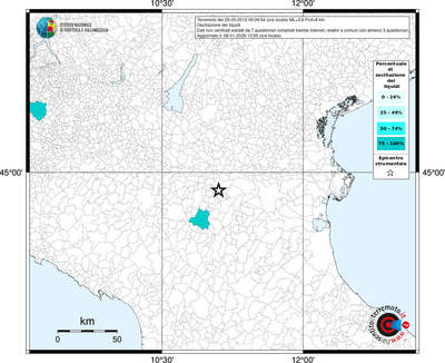 Mappa territorio comunale con almeno 3 questionari