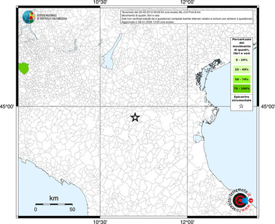 Mappa territorio comunale con almeno 3 questionari