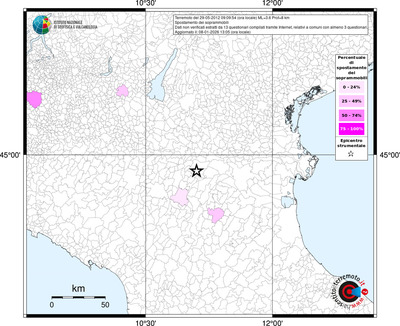 Mappa territorio comunale con almeno 3 questionari