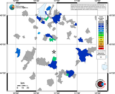 Mappa EMS - territori comuni
