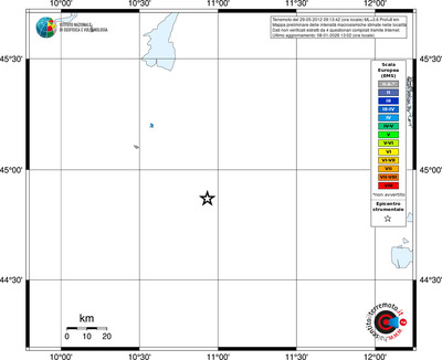 Mappa EMS - territori località
