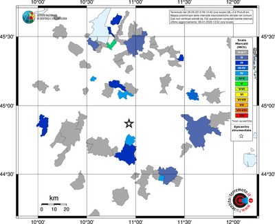 Mappa MCS - territori comuni