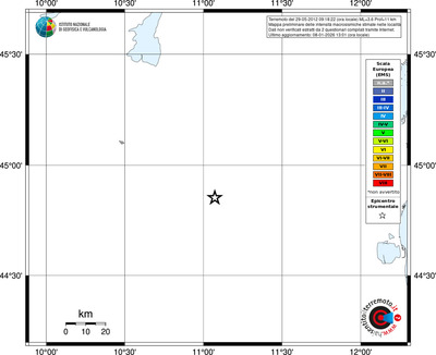 Mappa EMS - territori località