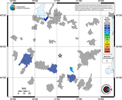 Mappa MCS - territori comuni