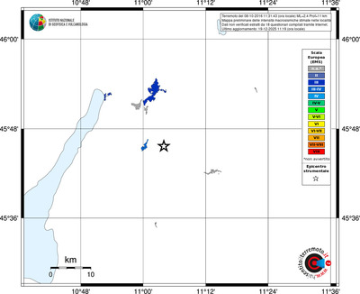 Mappa EMS - territori località